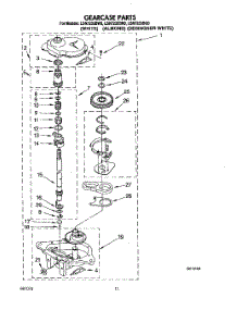09 - Gearcase parts for Whirlpool Washer LSN7233BQ0 from AppliancePartsPros.com