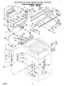 02 - Controls And Rear Panel parts for Whirlpool Washer LMR5243AW1 from AppliancePartsPros.com