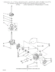 05 - Brake, Clutch, Gearcase, Motor & Pump parts for Whirlpool Washer LST8244AZ0 from AppliancePartsPros.com