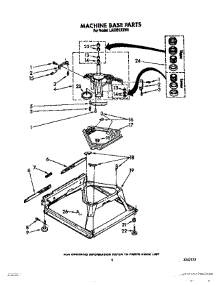 07 - Machine Base parts for Whirlpool Washer LA5381XXG0 from AppliancePartsPros.com