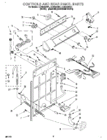 02 - Controls And Rear Panel parts for Whirlpool Washer LLN8233BQ1 from AppliancePartsPros.com
