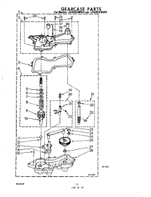10 - Gearcase parts for Whirlpool Washer LA5805XMW0 from AppliancePartsPros.com