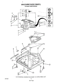 08 - Machine Base parts for Kitchenaid Washer KAWE764WWH0 from AppliancePartsPros.com