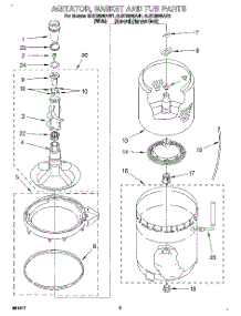 04 - Agitator, Basket And Tub parts for Whirlpool Washer 8LSC8245AN1 from AppliancePartsPros.com