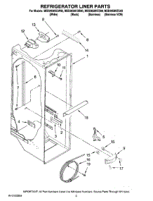 02 - Refrigerator Liner Parts parts for Maytag Refrigerator MSD2658KES00 from AppliancePartsPros.com
