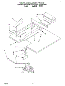 03 - Vent And Latch parts for Kitchenaid Oven KEBS107BWH1 from AppliancePartsPros.com