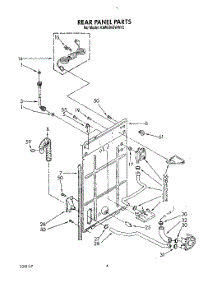 03 - Rear Panel parts for Kitchenaid Washer KAWE842WWH2 from AppliancePartsPros.com