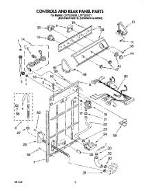 02 - Controls And Rear Panel parts for Whirlpool Washer LST7233DZ1 from AppliancePartsPros.com