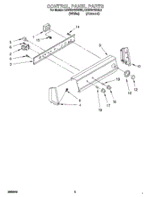 03 - Control Panel parts for Kitchenaid Washer KAWE470BWH0 from AppliancePartsPros.com
