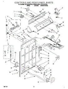 02 - Controls And Rear Panel parts for Whirlpool Washer 8LSP6244BN0 from AppliancePartsPros.com