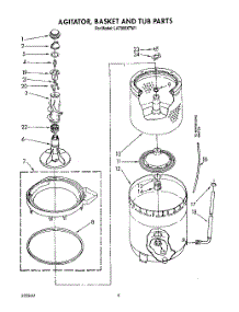 05 - Agitator, Basket And Tub parts for Whirlpool Washer LA7088XTG1 from AppliancePartsPros.com