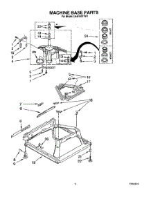 07 - Machine Base parts for Whirlpool Washer LA6150XTN1 from AppliancePartsPros.com