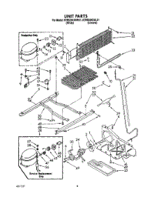 06 - Unit parts for Kitchenaid Refrigerator KTRS25KXWH01 from AppliancePartsPros.com