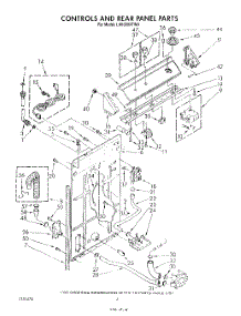 03 - Controls And Rear Panel parts for Whirlpool Washer LA6300XTM0 from AppliancePartsPros.com
