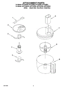 02 - Attachment Parts parts for Whirlpool Food Processor 4KFP720WH0 from AppliancePartsPros.com