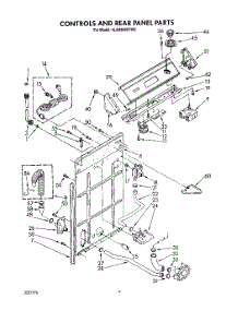 03 - Controls And Rear Panel parts for Whirlpool Washer 4LA9300XYW0 from AppliancePartsPros.com
