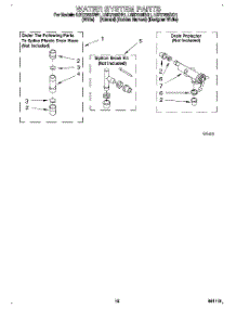 10 - Water System parts for Whirlpool Washer LSR7233BN1 from AppliancePartsPros.com