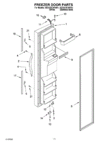 07 - Freezer Door parts for Whirlpool Refrigerator 6GD25DCXHS01 from AppliancePartsPros.com