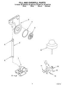 06 - Fill And Overfill parts for Whirlpool Dishwasher DUL300XLTQ0 from AppliancePartsPros.com