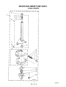 09 - Brake And Drive Tube parts for Whirlpool Washer LA5280XTN0 from AppliancePartsPros.com