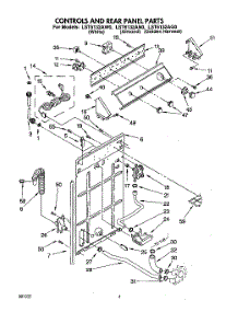 02 - Controls And Rear Panel parts for Whirlpool Washer LST6132AW0 from AppliancePartsPros.com