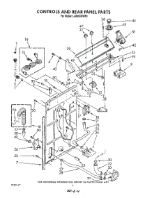 03 - Controls And Rear Panel parts for Whirlpool Washer LA8580XWN0 from AppliancePartsPros.com