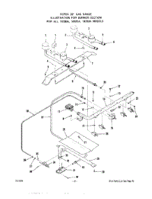 04 - Body parts for Whirlpool Range 1433W2A from AppliancePartsPros.com