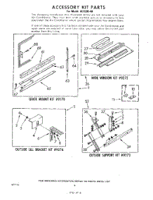 04 - Accessory Kit parts for Whirlpool Air Conditioner ACFE0940 from AppliancePartsPros.com