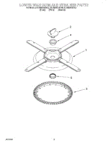 04 - Lower Washarm And Strainer parts for Kitchenaid Dishwasher KUDM24SEWH0 from AppliancePartsPros.com