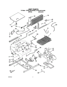 05 - Unit parts for Kitchenaid Refrigerator KTRC18KAAL02 from AppliancePartsPros.com