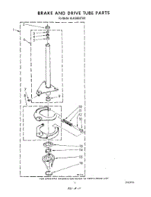 09 - Brake And Drive Tube parts for Whirlpool Washer 6LA6300XTW0 from AppliancePartsPros.com