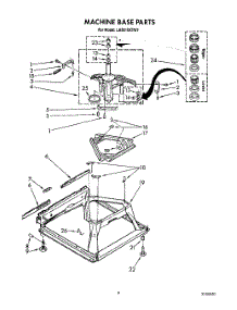 08 - Machine Base parts for Whirlpool Washer LA5610XTW1 from AppliancePartsPros.com