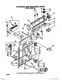 03 - Controls And Rear Panel parts for Whirlpool Washer LA5558XTW0 from AppliancePartsPros.com