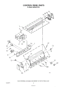 04 - Control Panel parts for Kitchenaid Washer KAWE850VWH1 from AppliancePartsPros.com
