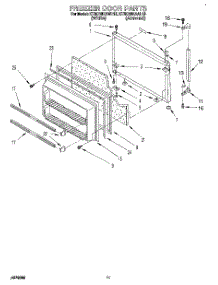 07 - Freezer Door parts for Kitchenaid Refrigerator KTRD18KAAL10 from AppliancePartsPros.com