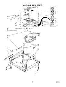 08 - Machine Base parts for Whirlpool Washer LA5600XTF0 from AppliancePartsPros.com