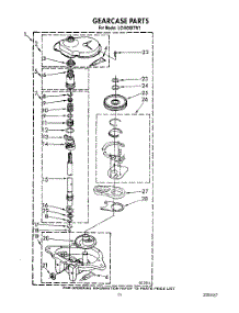 10 - Gearcase parts for Whirlpool Washer LC4500XTN1 from AppliancePartsPros.com