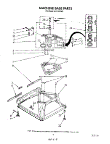 07 - Machine Base parts for Whirlpool Washer AL5143VL0 from AppliancePartsPros.com