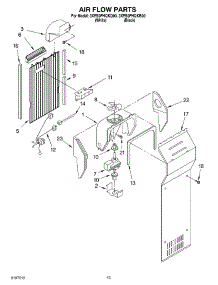 08 - Air Flow parts for Whirlpool Refrigerator 3XES0FHQKB00 from AppliancePartsPros.com