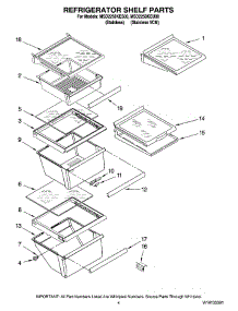 03 - Refrigerator Shelf Parts parts for Maytag Refrigerator MSD2258KES00 from AppliancePartsPros.com