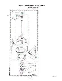 09 - Brake And Drive Tube parts for Whirlpool Washer LA7000XTF0 from AppliancePartsPros.com