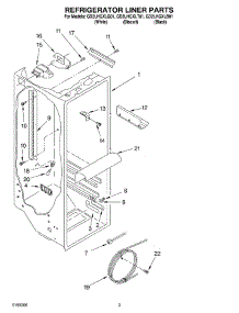02 - Refrigerator Liner parts for Whirlpool Refrigerator GD2LHGXLB01 from AppliancePartsPros.com