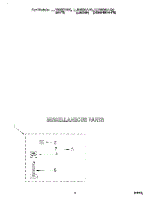 04 - Miscellaneous parts for Whirlpool Washer LLR6233AW0 from AppliancePartsPros.com