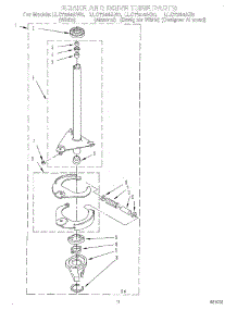 09 - Brake And Drive Tube parts for Whirlpool Washer LLC7244AQ0 from AppliancePartsPros.com