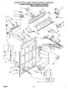 02 - Controls And Rear Panel parts for Whirlpool Washer 8LSP6244BG1 from AppliancePartsPros.com