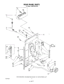 03 - Rear Panel parts for Kitchenaid Washer KAWE850VWH0 from AppliancePartsPros.com