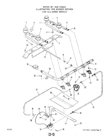 04 - Burner parts for Whirlpool Range 1414W0A from AppliancePartsPros.com