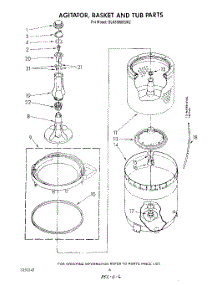 04 - Agitator, Basket And Tub parts for Whirlpool Washer GLA5580XSM2 from AppliancePartsPros.com
