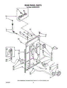 03 - Rear Panel parts for Kitchenaid Washer KAWE860WWH2 from AppliancePartsPros.com
