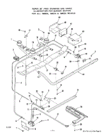 04 - Burner parts for Whirlpool Range 1643W0A from AppliancePartsPros.com